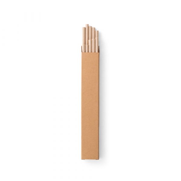 Conjunto de 10 palhinhas em papel kraft Lamone - Image 3