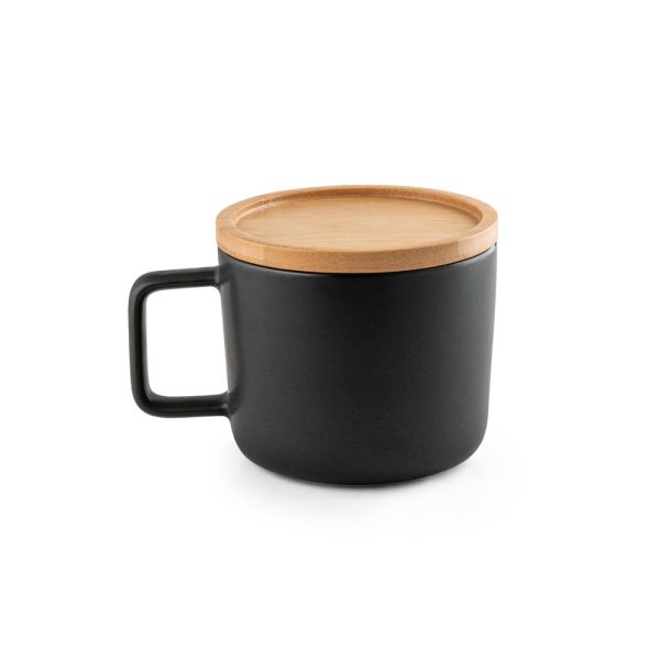 Caneca em cerâmica com tampa / base em bambu 250 ml Fangio - Image 6