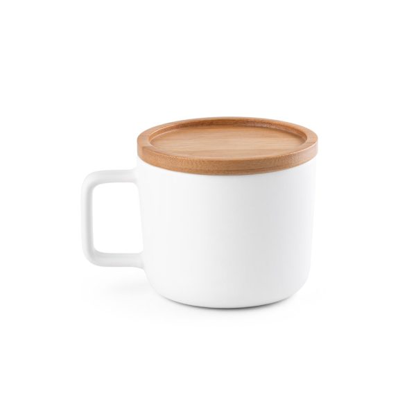 Caneca em cerâmica com tampa / base em bambu 250 ml Fangio - Image 3