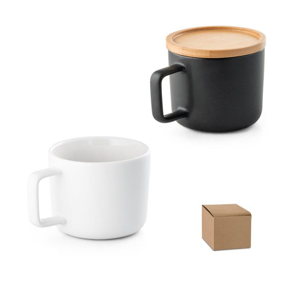 Caneca em cerâmica com tampa / base em bambu 250 ml Fangio - Image 8