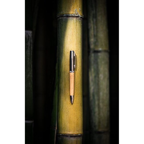 Esferográfica em bambu e metal Fuji - Image 8