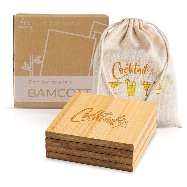 Set de 4 bases para copos Bamcott - Image 9