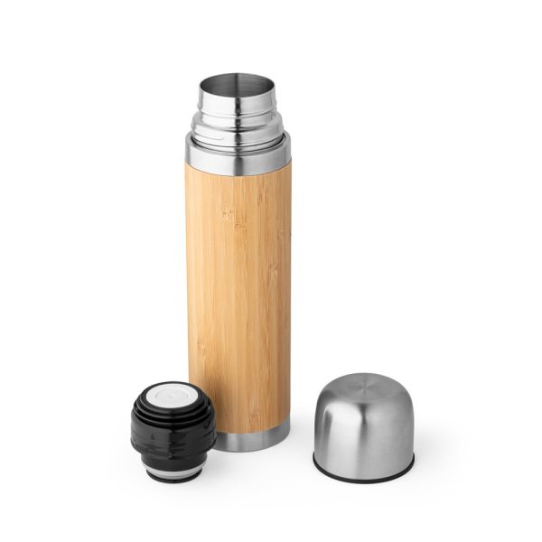 Garrafa térmica em bambu e aço inoxidável Ceylon - Image 7